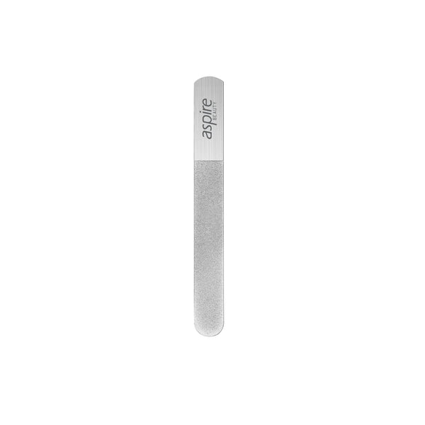 ASPIRE BEAUTY Stainless Steel Diamond Sapphire Nail File To Clean Your Nail After Cut Or Trim Professional Quality 6"