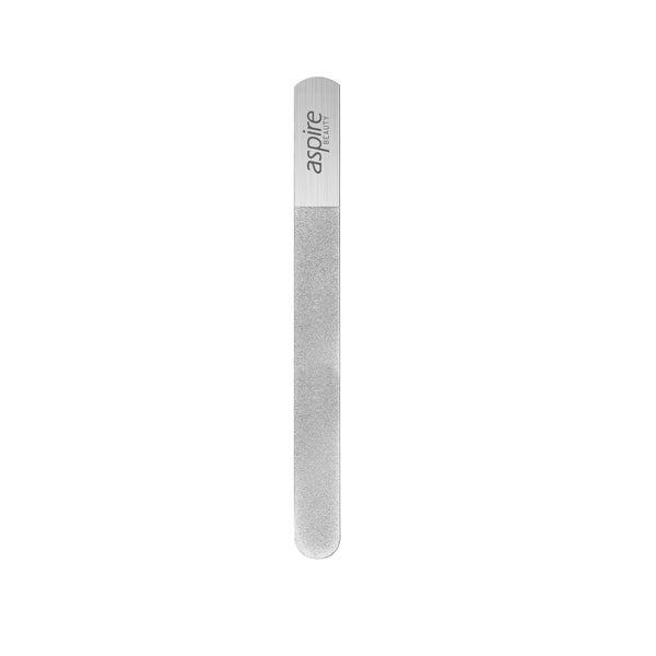 ASPIRE BEAUTY Stainless Steel Diamond Sapphire Nail File To Clean Your Nail After Cut Or Trim Professional Quality 8"